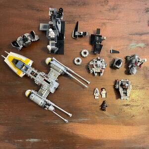 LEGO STAR WARS Y-WING Starfighter 75172 Chewbacca Princes Leia INCOMPLETE